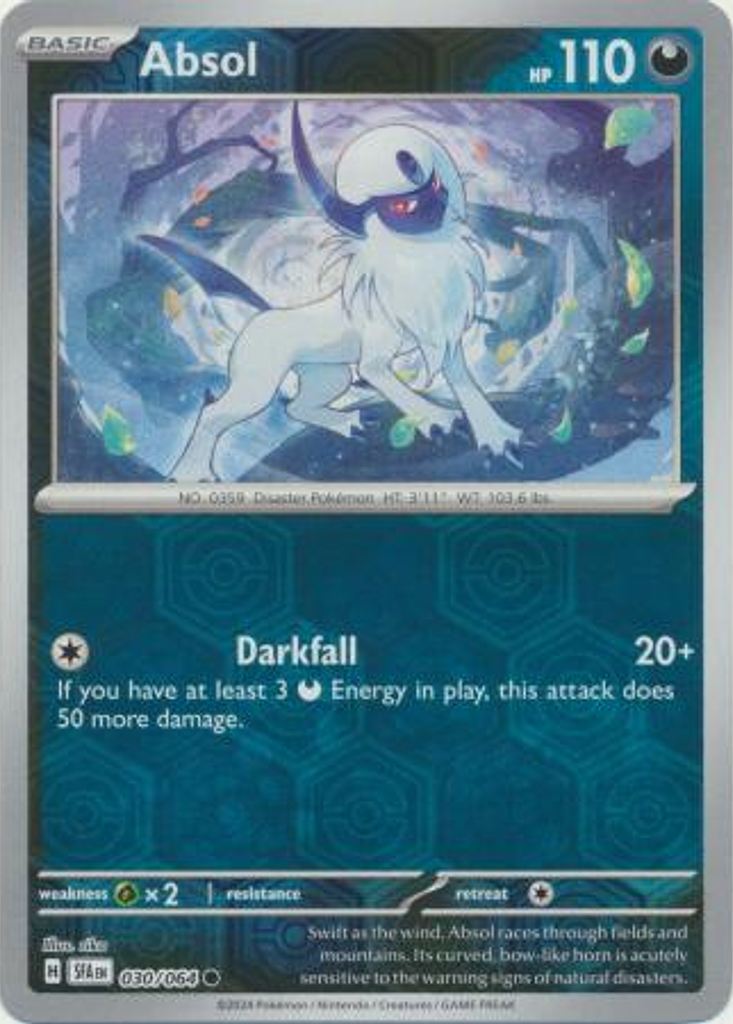 Absol - 030/064 - Common Reverse Holo - Inglés