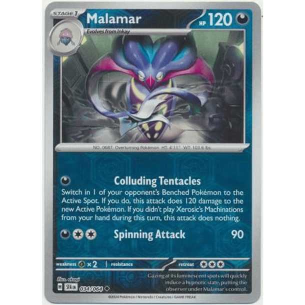 Malamar - 034/064 - Uncommon Reverse Holo - Inglés