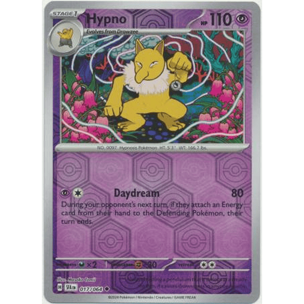 Hypno - 017/064 - Uncommon Reverse Holo - Inglés