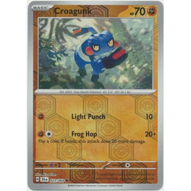 Croagunk - 023/064 - Common Reverse Holo - Inglés