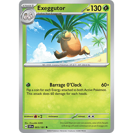 Exeggutor – 003/191 – Uncommon– Inglés