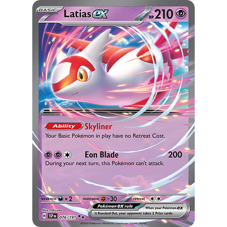 Latias ex – 076/191 – Ultra Rare – Inglés