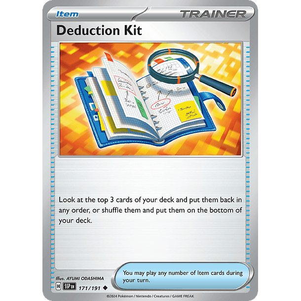 Deduction Kit – 171/191 – Uncommon  – Inglés