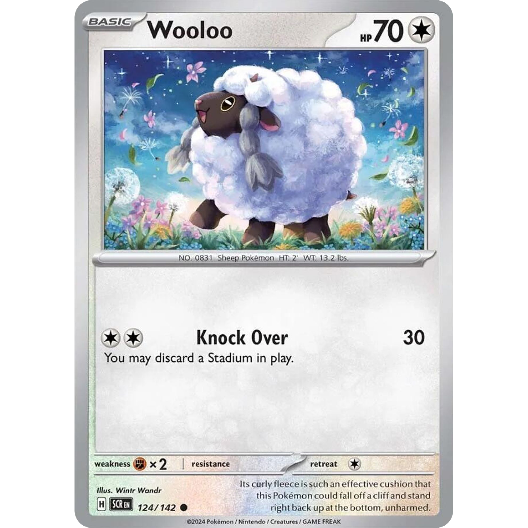 Wooloo 124/142 - Common Reverse Holo Inglés