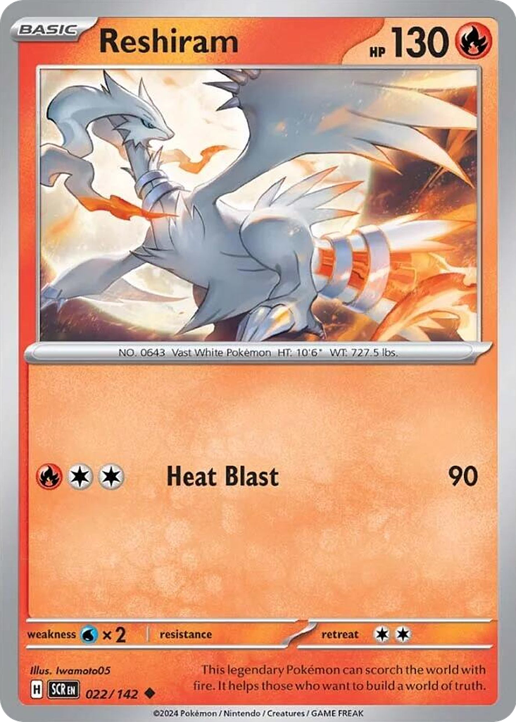 Reshiram - 022/142 - Uncommon Inglés