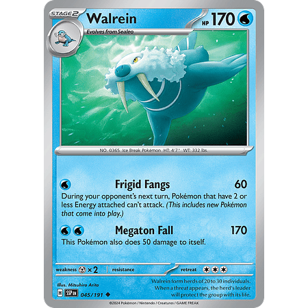 Walrein - 045/191 - Uncommon Reverse Holo- Inglés