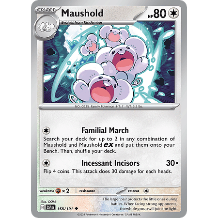 Maushold - 158/191 - Uncommon Reverse Holo- Inglés