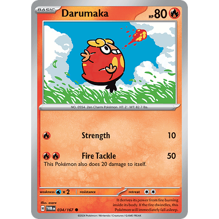 Darumaka - 034/167 - Common Inglés