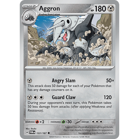 Aggron - 122/167 - Uncommon Inglés