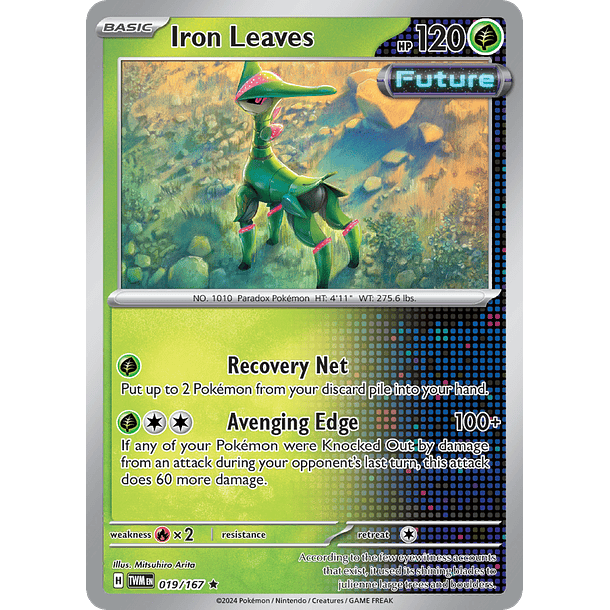 Iron Leaves - 019/167 - Holo Rare Inglés