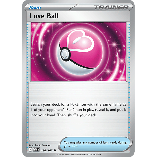 Love Ball - 156/167 - Uncommon Foil Inglés