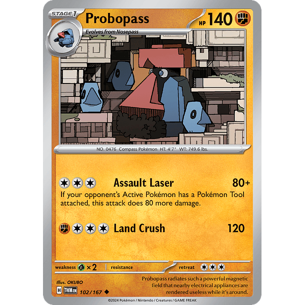 Probopass - 102/167 - Uncommon Foil Inglés