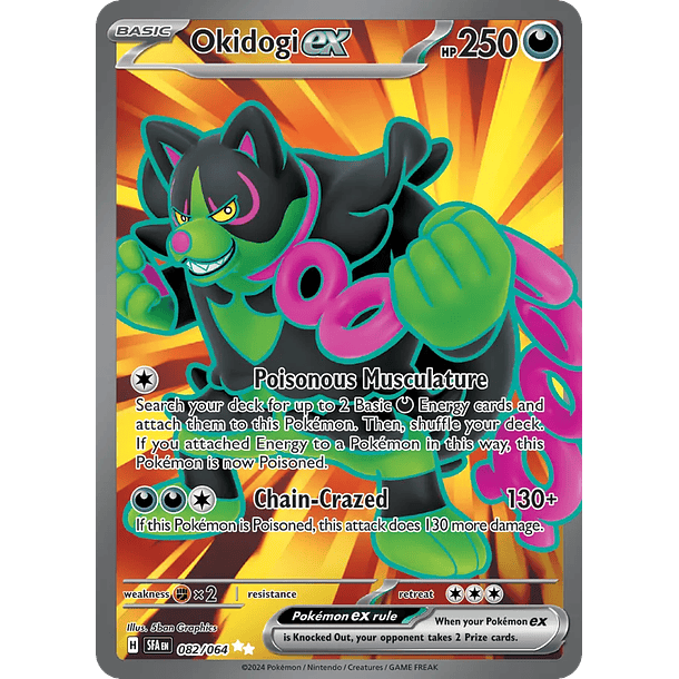 Okidogi ex - 082/064 - Full Art Secret Rare - Inglés