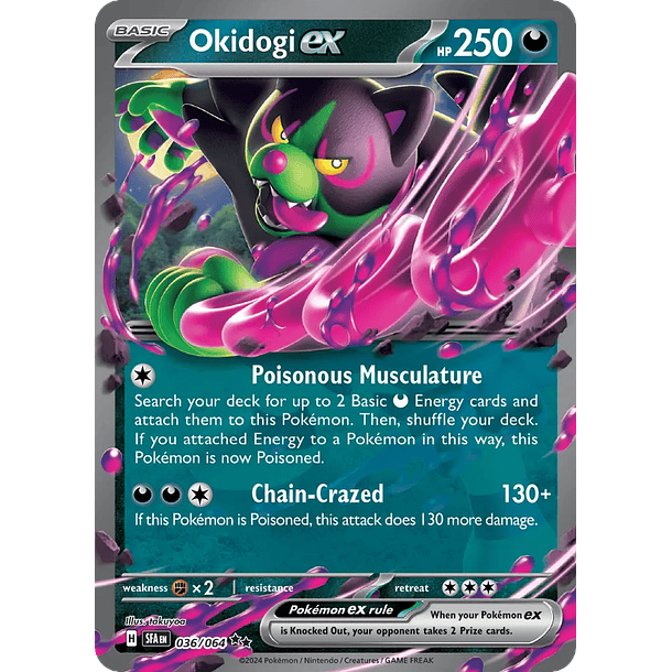 Okidogi ex - 036/064 - Ultra Rare - Inglés