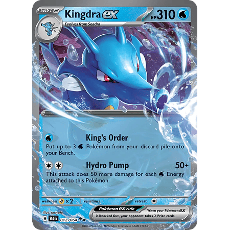 Kingdra ex - 012/064 - Ultra Rare - Inglés