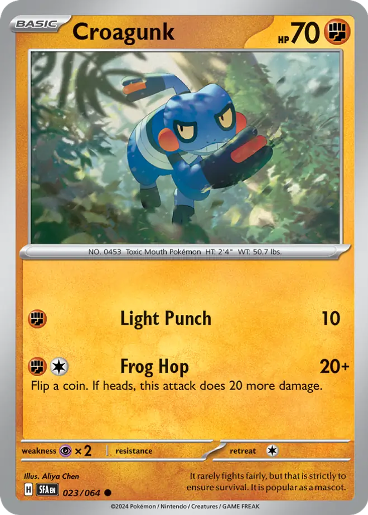 Croagunk - 023/064 - Common Reverse Holo - Inglés