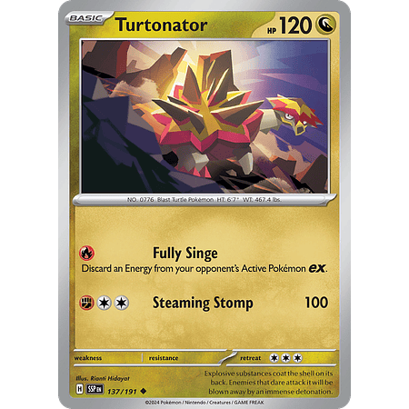 Turtonator - 137/191 - Uncommon - Inglés