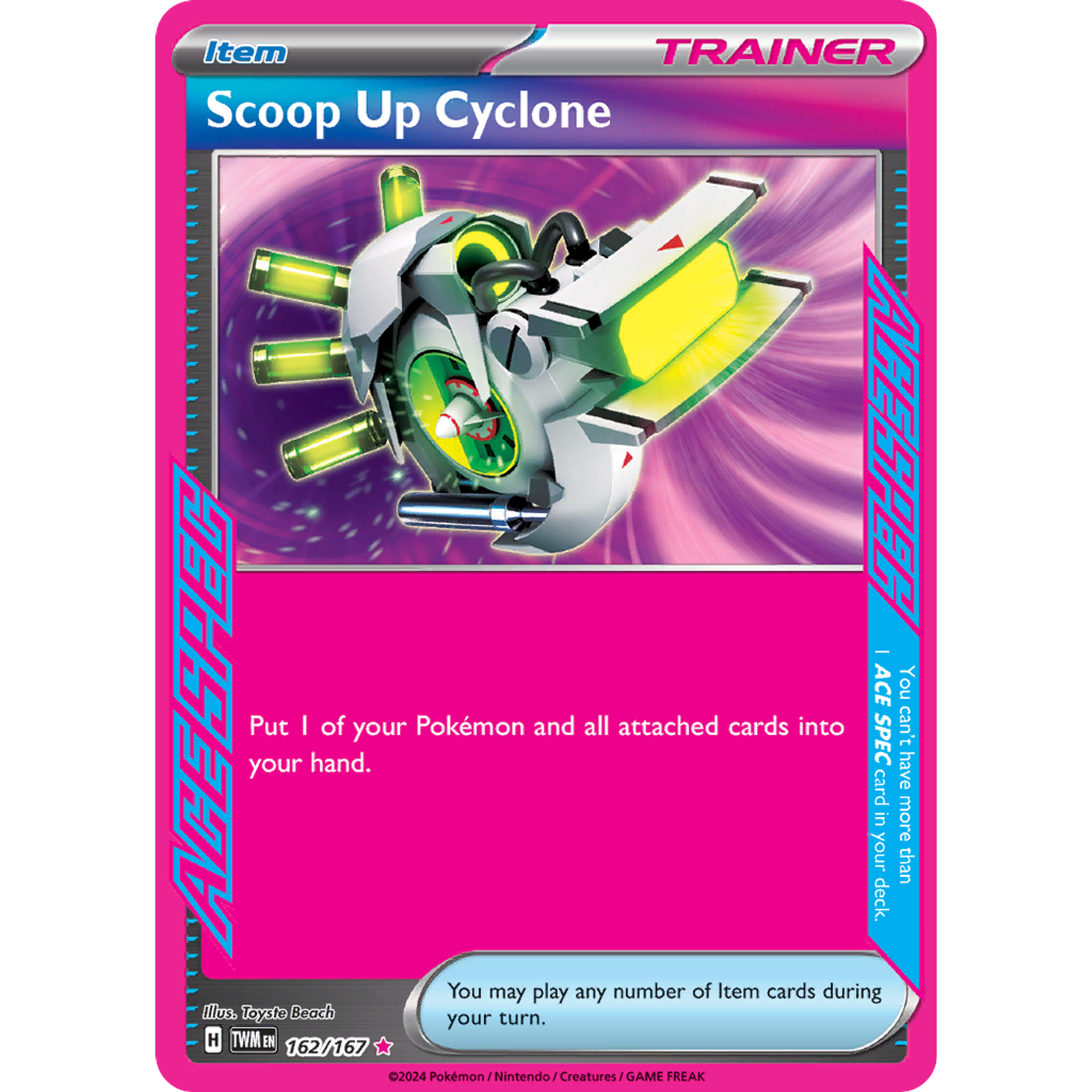 Scoop Up Cyclone – 162/167 – Ace Rare – Inglés