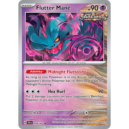 Flutter Mane - 078/162 - Rare Foil  Inglés