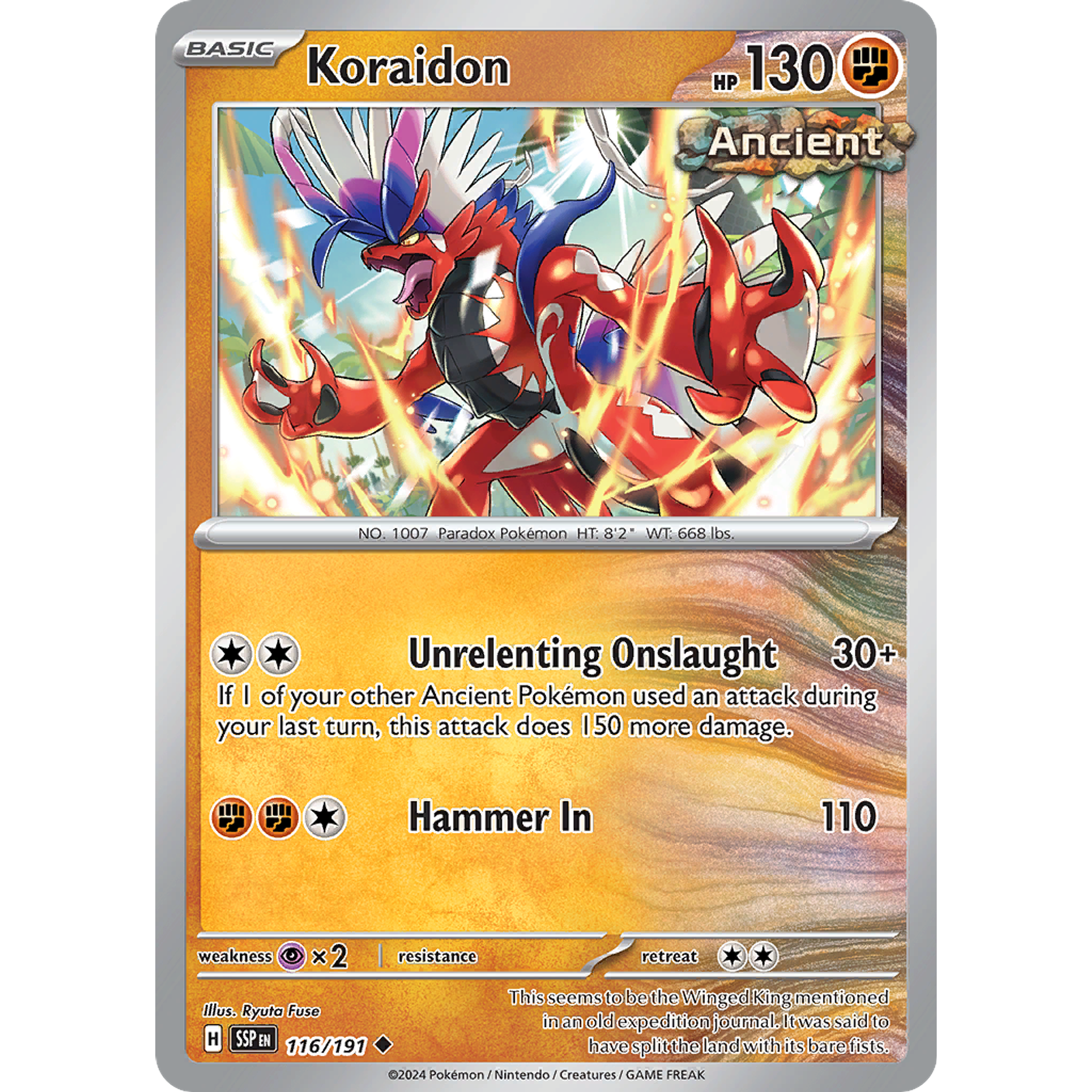 Koraidon - 116/191 - Uncommon - Inglés