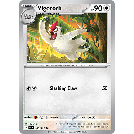 Vigoroth - 146/191 - Common  – Inglés