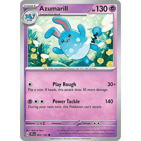 Azumarill - 065/162 - Common Inglés