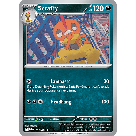 Scrafty - 061/091 - Uncommon Inglés