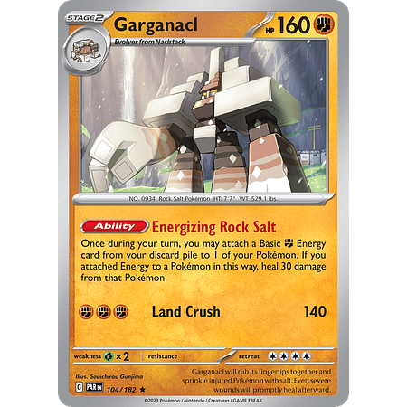 Garganacl - 104/182 - Holo Rare Inglés