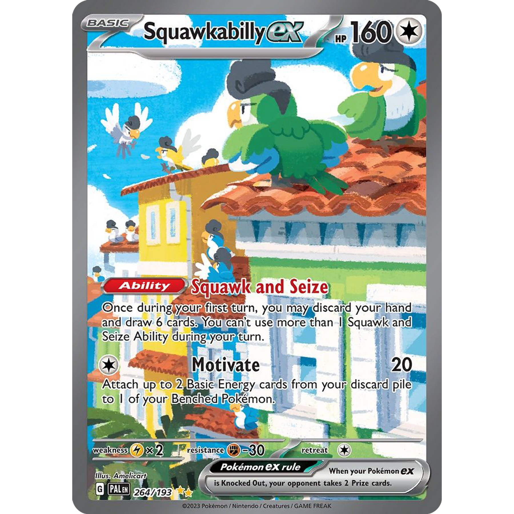 Squawkabilly ex - 264/193 - Special Illustrion Rare–Inglés