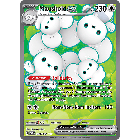 Maushold ex – 233/182 – Full Art Secret Rare – Inglés