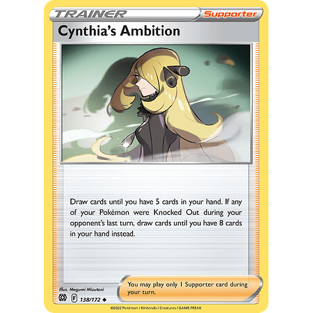 Cynthia’s Ambition – 138/172 – Uncommon – Inglés