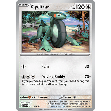 Cyclizar – 157/182 – Uncommon Reverse Holo – Inglés