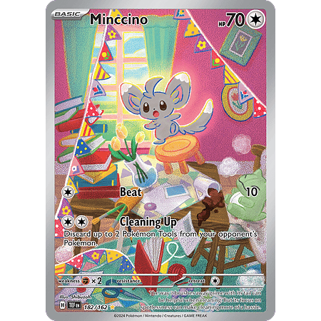 Minccino - 182/162 - Illustration Rare Inglés