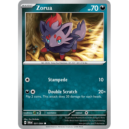 Zorua - 031/064 - Common - Inglés