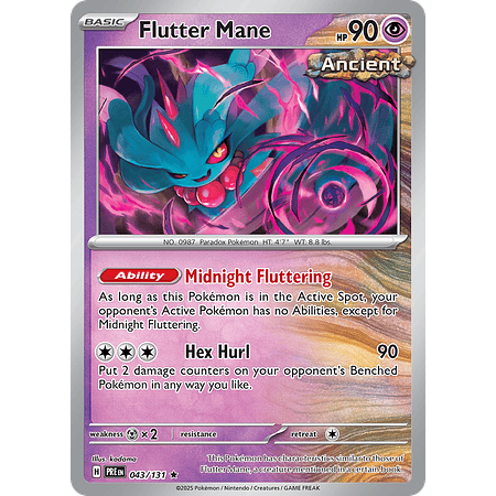 Flutter Mane 043/131 Reverse Rare Holo - Español