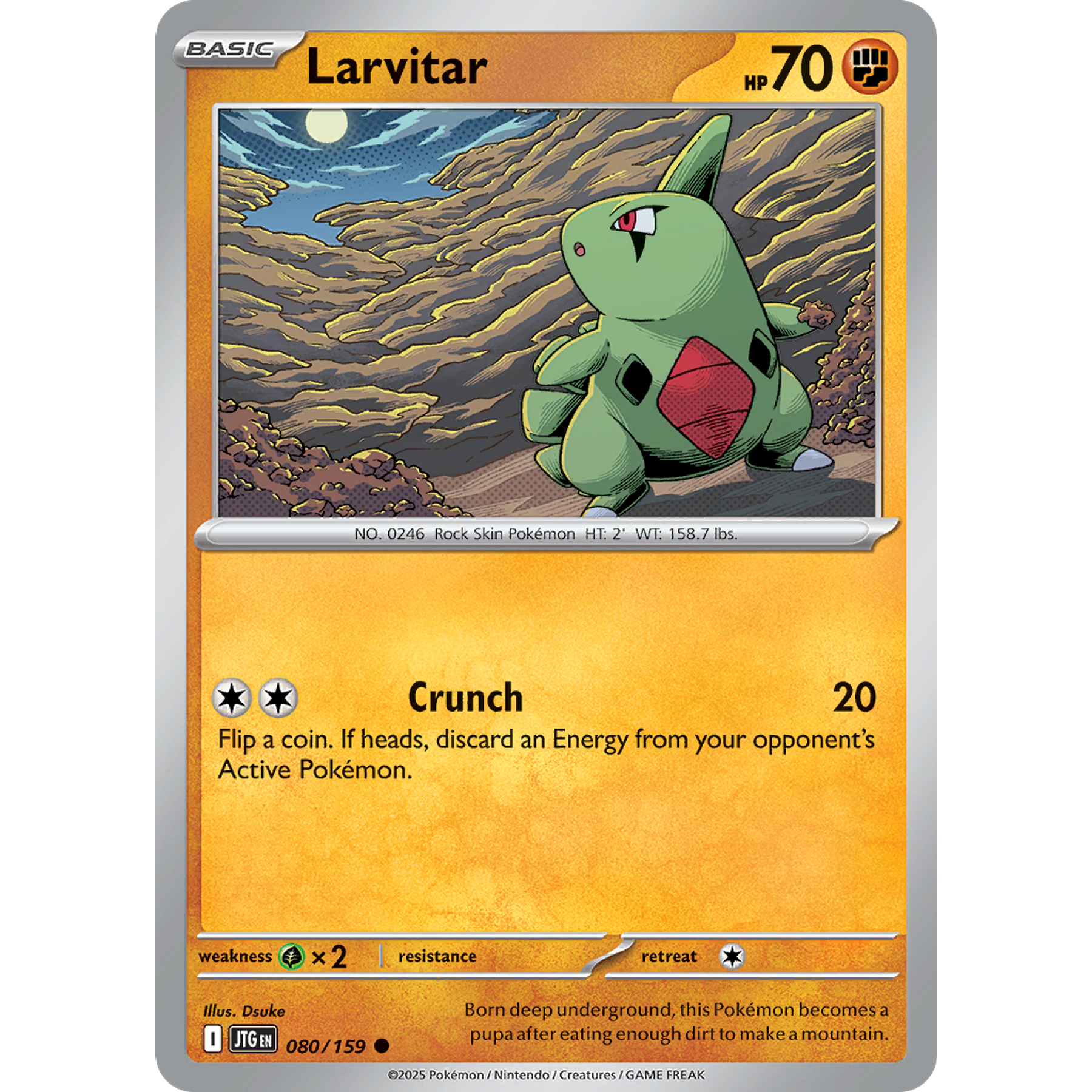 Larvitar  - 080/159  Common  Inglés