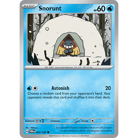 Snorunt - 051/167 - Common Inglés