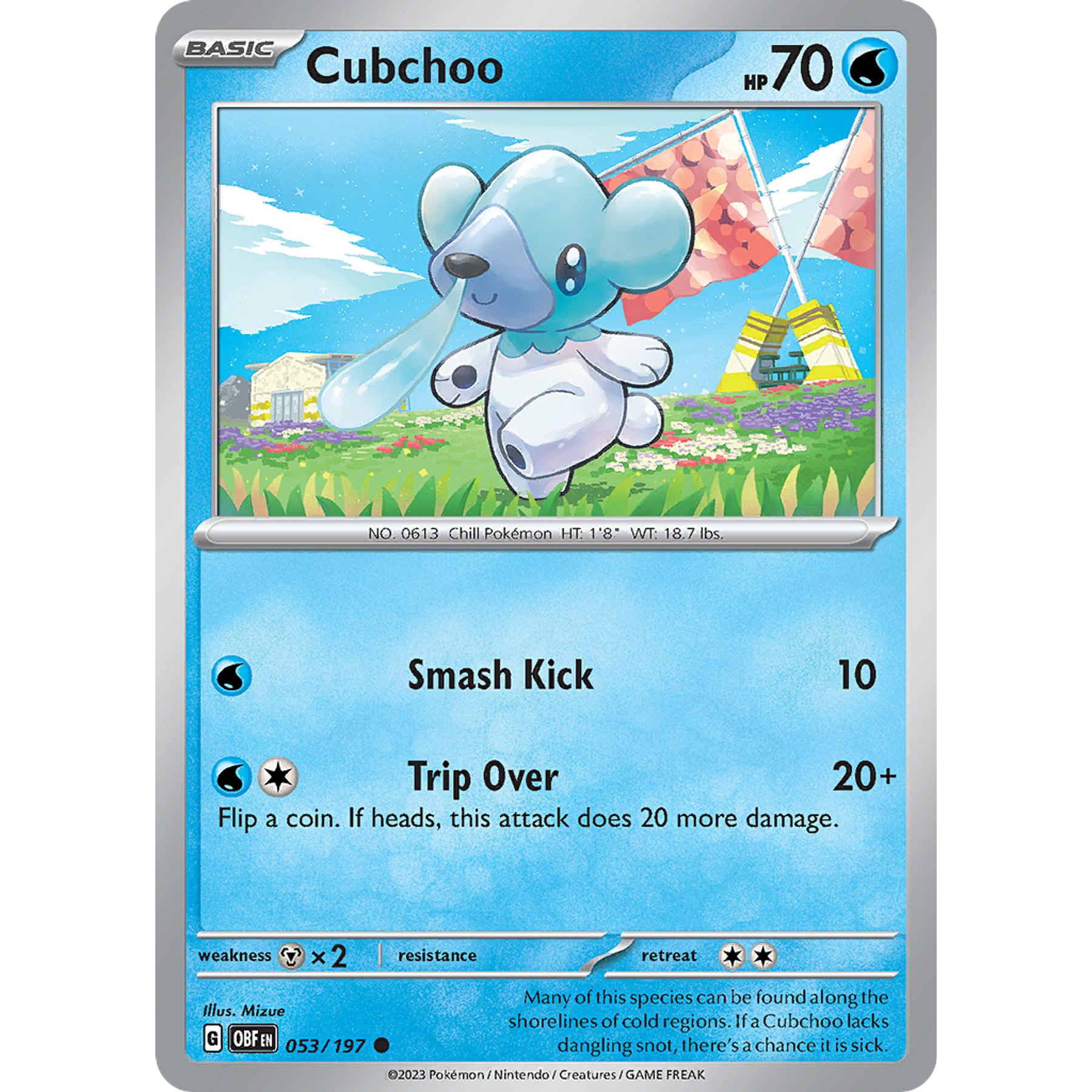 Cubchoo– 053/197 – Common Reverse Holo– Inglés