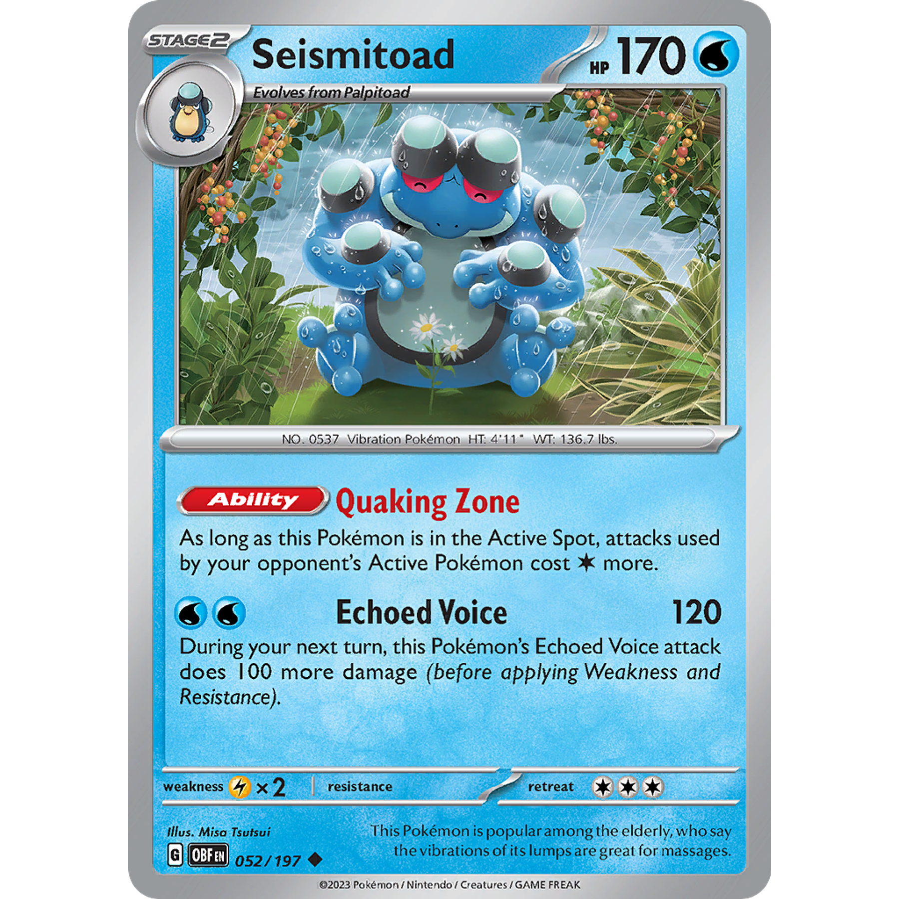 Seismitoad– 052/197 – Uncommon– Inglés