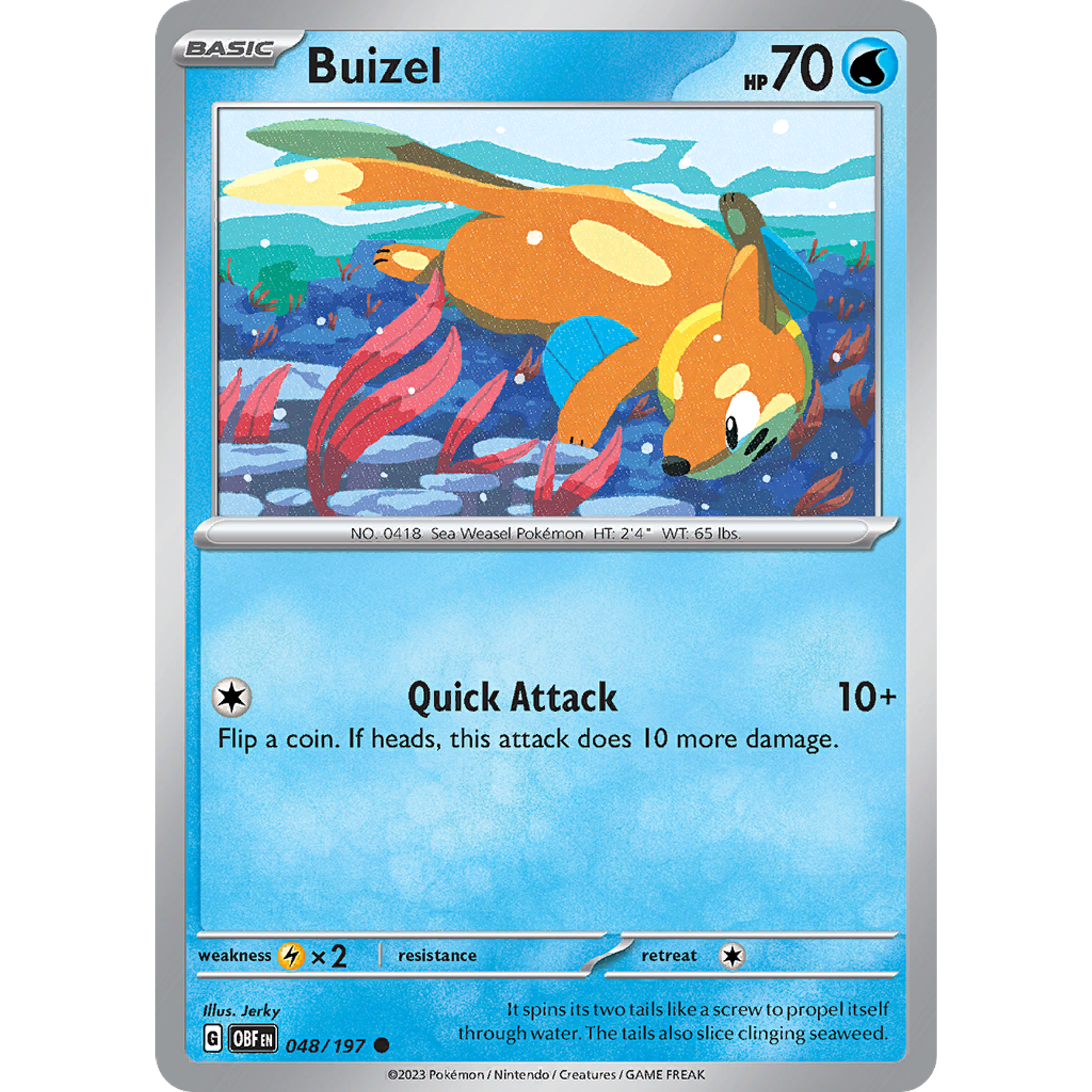 Buizel - 048/197 - Common Reverse Holo– Inglés