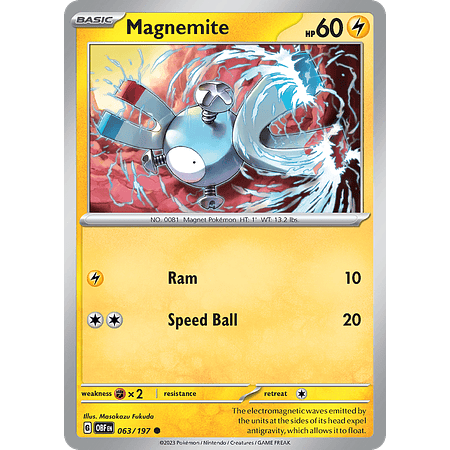 Magnemite– 063/197 – Common Reverse Holo– Inglés