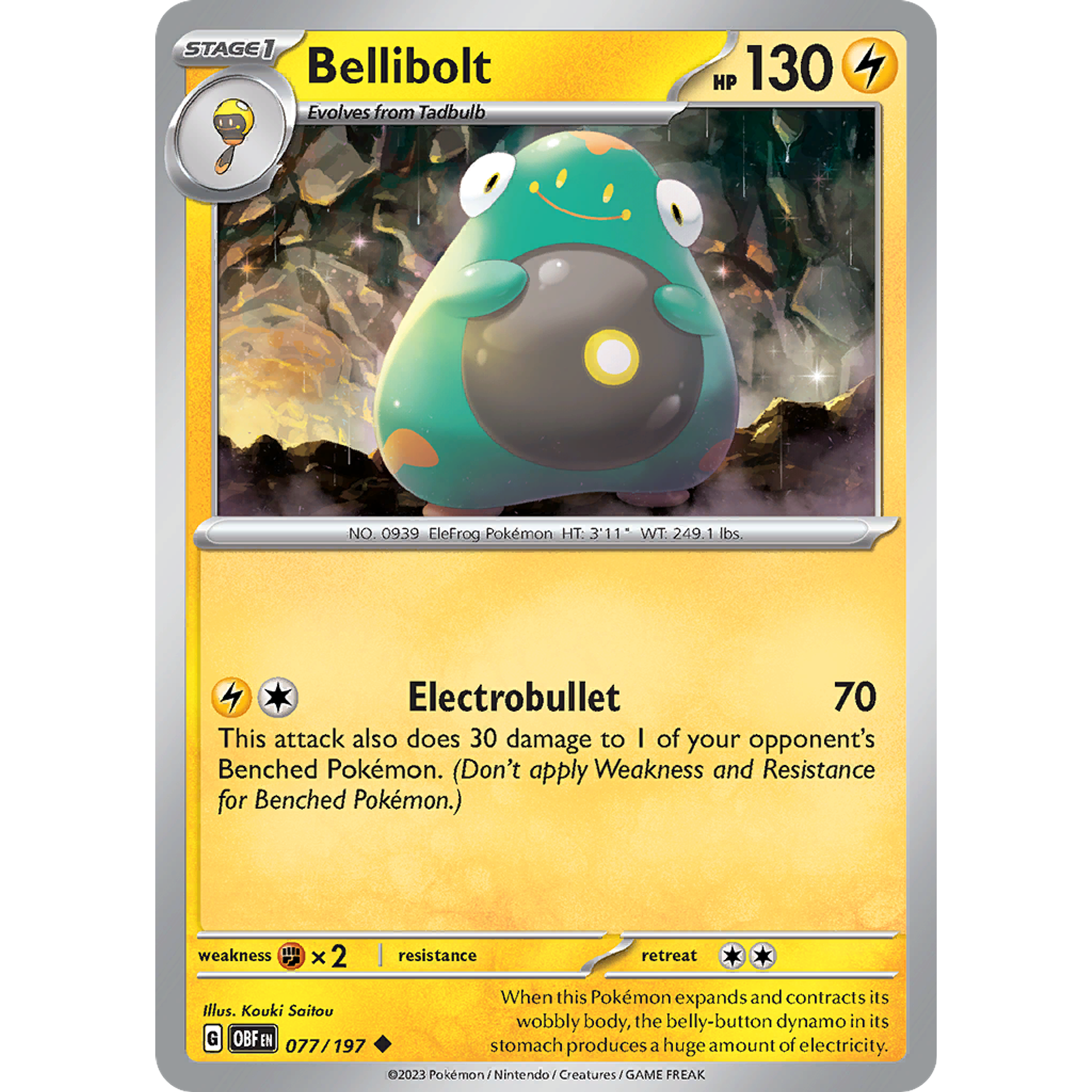 Bellibolt– 077/197 – Uncommon– Inglés
