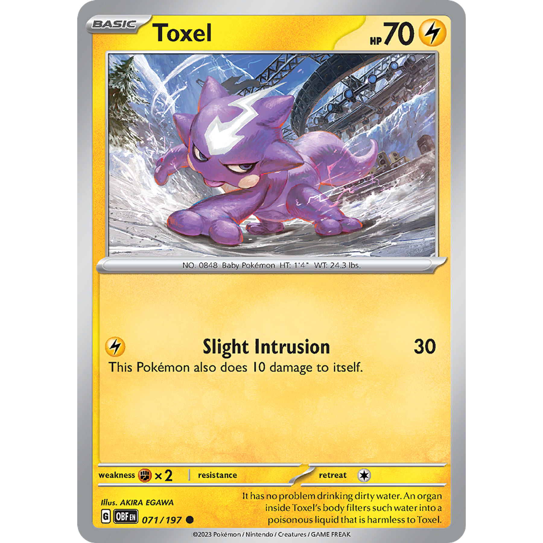 Toxel– 071/197 – Common Reverse Holo– Inglés