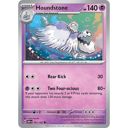 Houndstone– 101/197 – Uncommon– Inglés