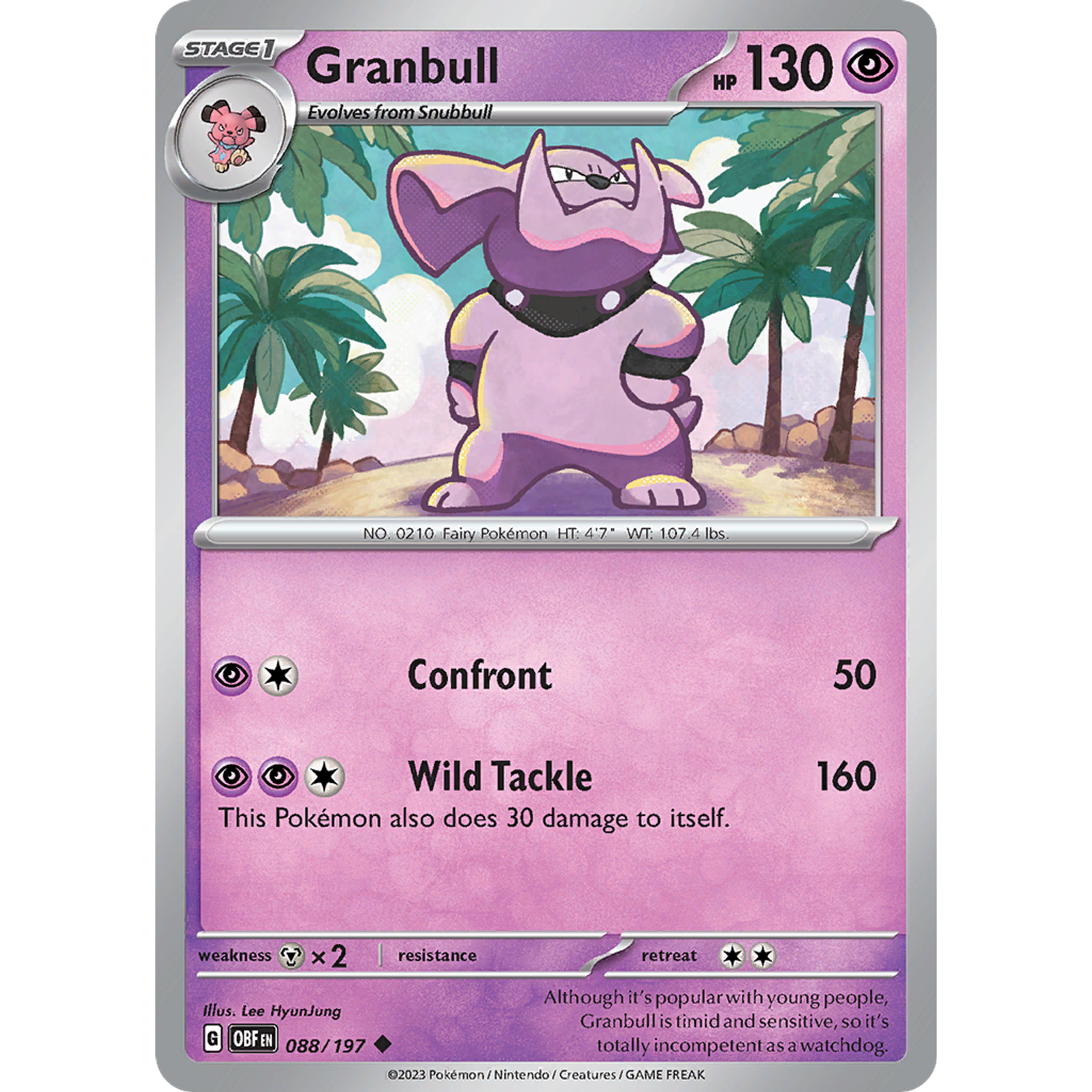 Granbull– 088/197 – Uncommon– Inglés