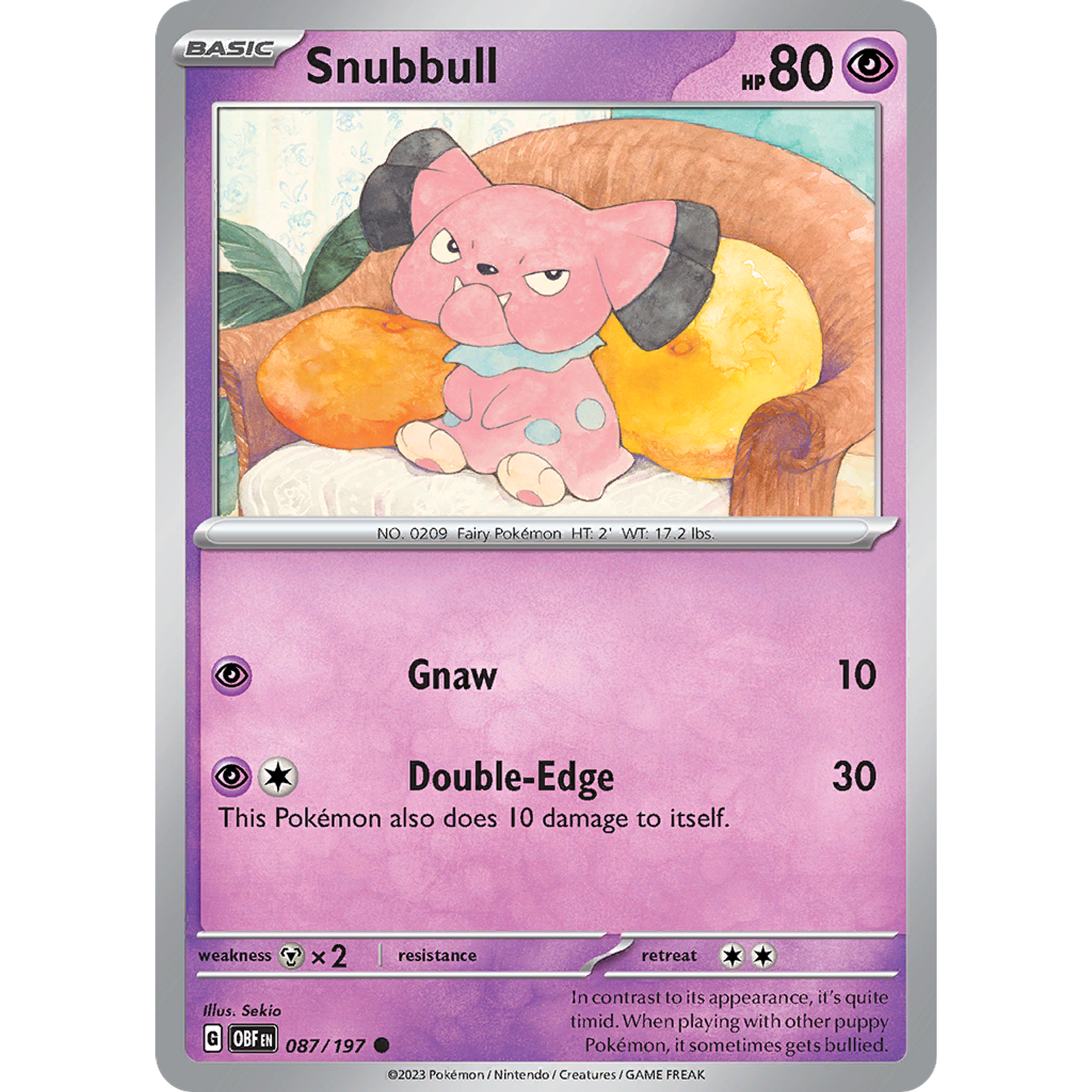 Snubbull– 087/197 – Common– Inglés