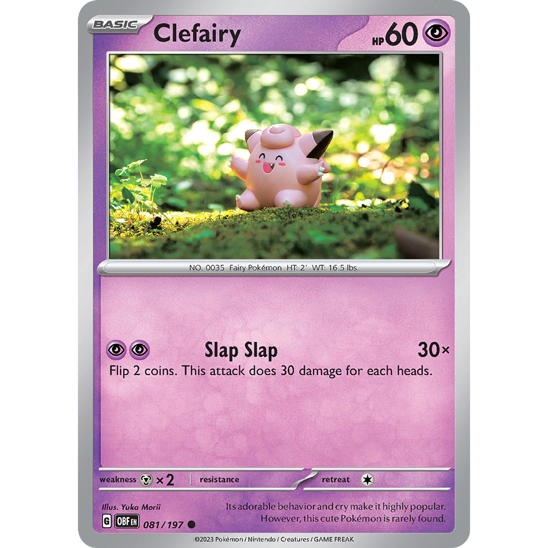 Clefairy– 081/197 – Common Reverse Holo– Inglés