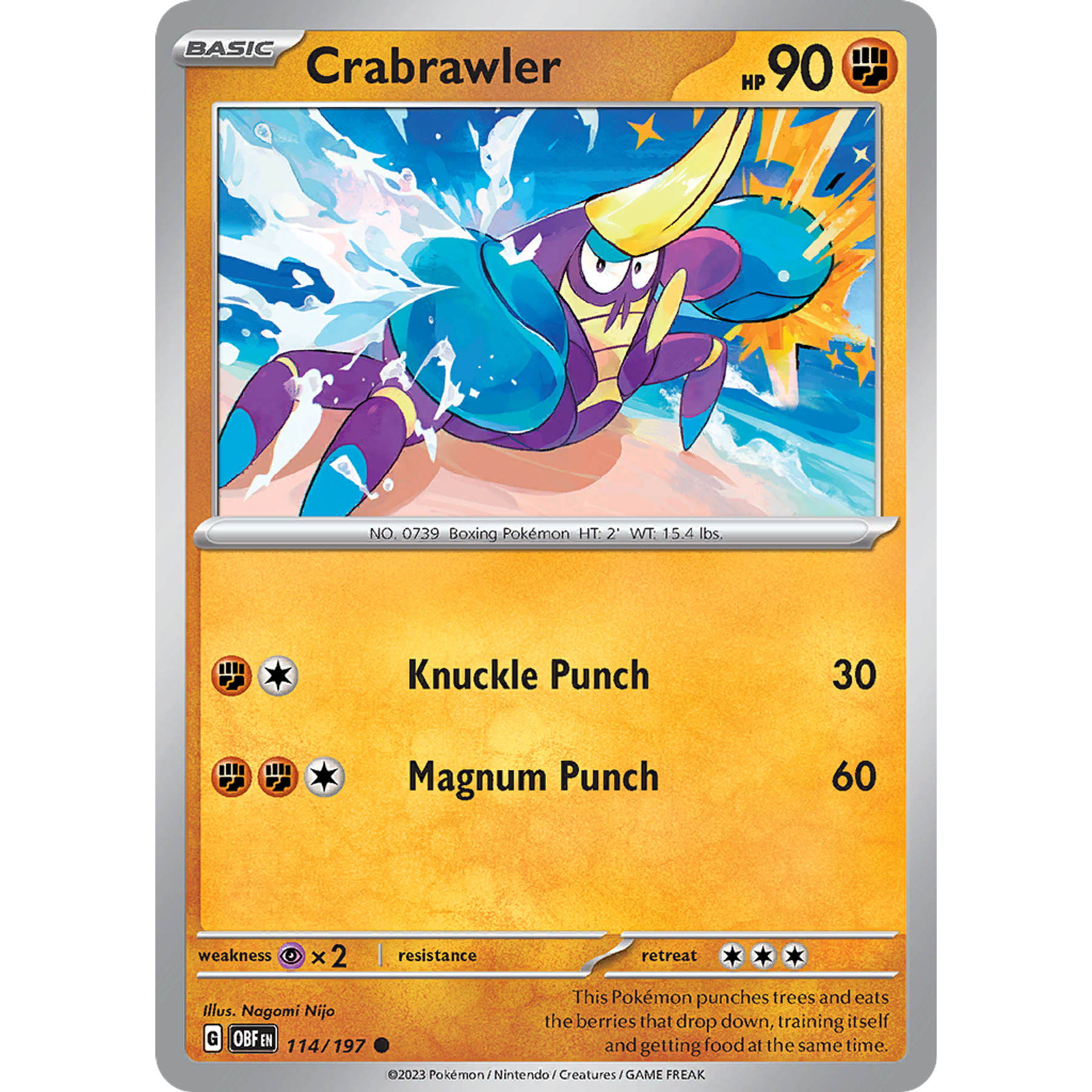 Crabrawler– 114/197 – Common– Inglés