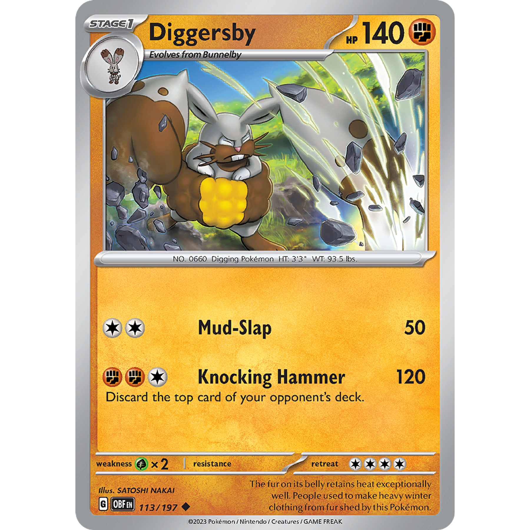 Diggersby– 113/197 – Uncommon– Inglés