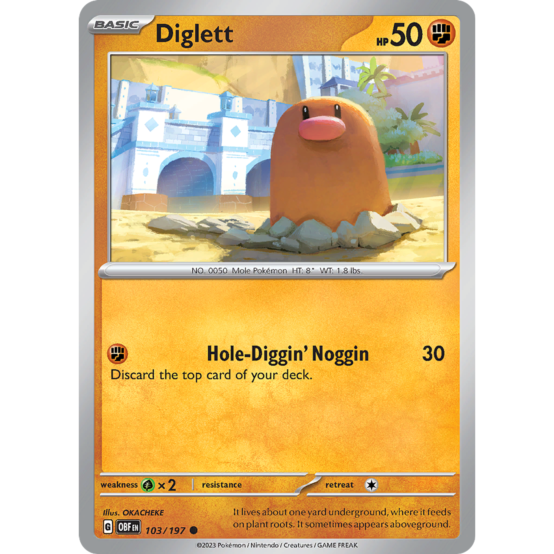 Diglett - 103/197 - Common Reverse Holo– Inglés